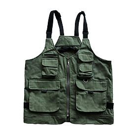 Barbecue Apron Casual Waistcoat Camping Vest for Garden Backyard Backpacking