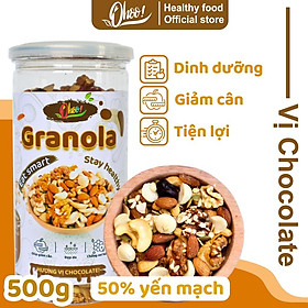 Ngũ Cốc Granola Dinh Dưỡng 3 Vị Mật ong - Matcha - Chocolate, 50% Yến Mạch