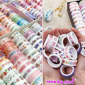 01 cuộn washi tape cute trang trí sổ, dụng cụ học tập (giao ngẫu nhiên)