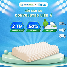 Gối Cao Su Liên Á Massage Convoluted LAGM3860 (38 x 60 x 12 cm) - Trắng (Giao mẫu ngẫu nhiên)