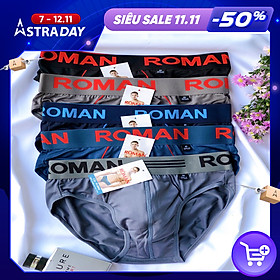 Combo 5 quần lót nam,Sịp nam cao cấp (ROMAN,HEROMAN,TONNY) 5 màu,lưng thun 4cm,thun lạnh cực mát.