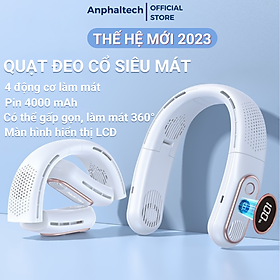 Mua Quạt Mini Đeo Cổ BLADELESS NECKFAN A339  Quạt Đeo Cổ Thông Minh Tích Điện Không Cánh  Máy Quạt Treo Cổ Pin 4000mAh