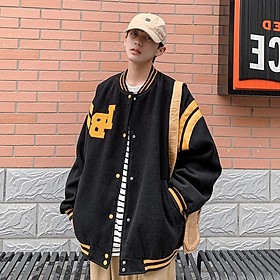 Áo bomber nam form rộng thời trang ulzzang hàn quốc, Áo bóng chày nam oversize thời trang unisex đi học đi chơi