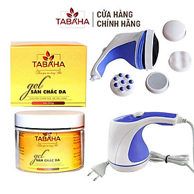 Kem Tan Mỡ TABAHA 250g Tặng Máy Massge Bụng Cầm Tay 5 Đầu