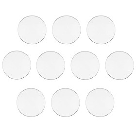 5 Pairs Clear Flat Safety Glass Eyes 12'' Doll DIY Making ACCS
