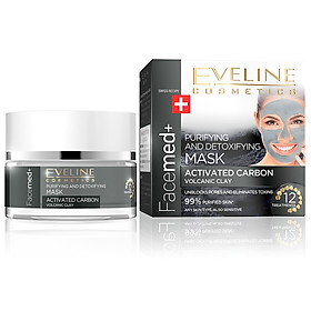 Mặt Nạ Bùn Núi Lửa Thải Độc Và Thanh Lọc Da Eveline Facemed Purifying and Detoxifying Mask Volcanic Clay 50ml