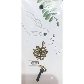 Nơi bán Bookmark kim loại mạ vàng đồng buộc dây - Lá Mimosa - Giá Từ -1đ