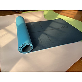 Thảm tập Yoga định tuyến TPE cao cấp tặng kèm túi đựng - chống trơn trượt thấm hút mồ hôi  tốt chính hãng TOPBODY