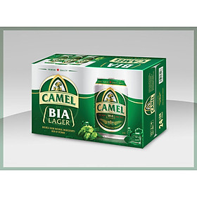 BIA CAMEL LAGER (XANH) 4,8% - Thùng 24 lon x 330ml