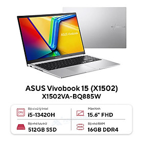 Mua Asus Vivobook 15 X1502VA-BQ885W (Intel Core i5-13420H | 16GB | 512GB | Intel Iris Xe | 15.6 inch FHD IPS | Win 11 | Bạc) - HÀNG CHÍNH HÃNG