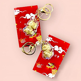 Móc khoá hình con rồng vàng - SP007091