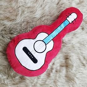 Gấu Bông Hình Cây Đàn Guitar G32 (Tặng 1 Móc Khóa Dây Da Pu Đính Đá Lấp Lánh Màu Ngẫu Nhiên)