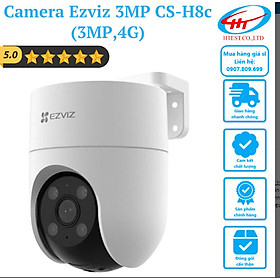 Camera Ezviz 3MP CS-H8c (3MP,4G) --- Hỗ trợ khe sim 4G hàng chính hãng