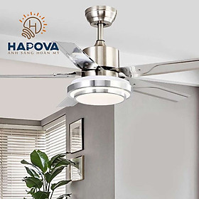 Mua Quạt trần hợp kim HAPOVA AMIS 8047 động cơ 6 số + Tặng kèm điều khiển từ xa Hàng chính hãng