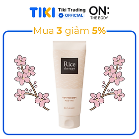 [Hàn Quốc] Sữa rửa mặt cân bằng pH On The Body: Rice Therapy Artemisia