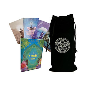 Combo Bộ Bài Bói Tarot A Yogic Path Oracle Deck Cao Cấp và Túi Nhung Đựng Tarot