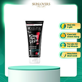 [ Mua 1 tặng 1 ] Gel rửa mặt sạch mụn kiềm dầu Eveline Clean Your Skin 200ml
