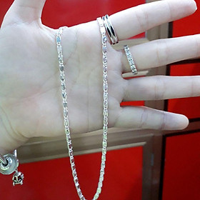 Dây chuyền bạc ta kiểu đặc bé trai 3 tấc rưỡi  YN JEWELRY