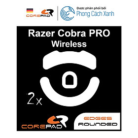 2 Bộ Feet chuột PTFE Corepad Skatez PRO Razer Cobra Wireless - Hàng Chính Hãng