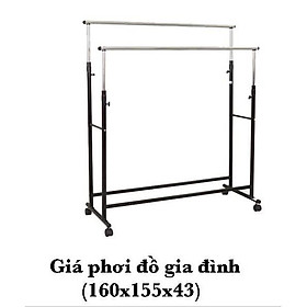 Mua GIÁ PHƠI ĐỒ INOX GIÀN PHƠI QUẦN ÁO 2 TẦNG