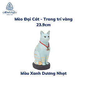 Mua Mèo Đại Cát Trang Trí Vàng - 23.9 cm - Gốm sứ Minh Long