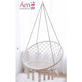 Mua Võng Tròn Đan Dây Chắc Chắn Có Kèm Khung - Decor Trang Trí Phòng Xinh Phù Hợp Cho Mọi Lứa Tuổi