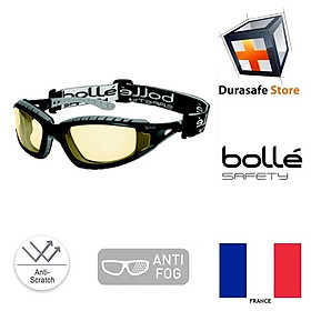Kính bảo hộ BOLLE 1652010A TRACPSJ Tracker 2 Safety Spectacle Amber Anti-Scratch/Anti-Fog Len (tặng kèm hộp đựng kính)