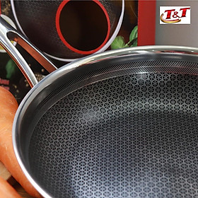 Mua Chảo sâu Blackcube inox 3 lớp đáy từ chống dính KIMS COOK 26cm