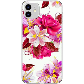 Ốp lưng dành cho iPhone 11 mẫu Hoa hồng trắng