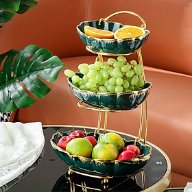 Mua Khay Đựng Hoa Quả Bánh Kẹo Viền Vàng Phong Cách Hoàng Gia