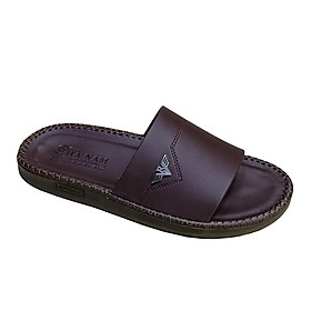 Dép Nam Da Bò HA NAM Đế Siêu Nhẹ Khâu Chỉ Toàn Bộ DNA22030