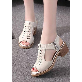 Sandal nữ gót cao 4 phân , đi mềm êm chân . thời trang hot trend mã SP : D1