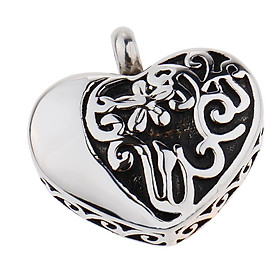 Heart Shaped Urn Pendant Lockets Ashes Container Memorial Cremation Jewelry