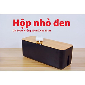 Hộp đựng ổ cắm điện bảo vệ an toàn chống bụi bẩn tiện lợi từ nhựa ABS và gỗ