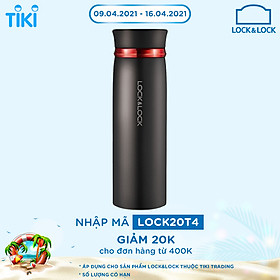 Bình Giữ Nhiệt Lock&Lock Feather Light LHC4131BKR (450ml)