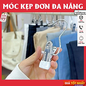 Mua Móc Kẹp Đơn Chất Liệu Thép Không Gỉ  Móc Treo Đa Năng Cần Thiết Trong Mọi Gia Đình Treo Quần Áo  Mũ  Nón  Tất  Vớ Chống Gió Thổi Bay Đa Năng Bằng Inox Bọc Nhựa - Màu Ngẫu Nhiên