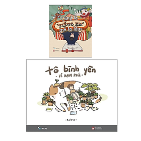 Combo 2 cuốn sách Vui Nhộn: Tô Bình Yên Vẽ Hạnh Phúc +Cũng Là “Tiếng Em” Mà Lạ Lắm/Tặng Bookmark Happy Life