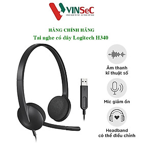 Tai Nghe Chụp Tai Logitech H340 - Hàng Chính Hãng