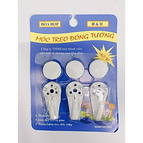 VỈ 3 MÓC TREO ĐÓNG TƯỜNG HOÀ HỢP 8888/ MÓC TREO ĐỒ/ MÓC ĐÓNG ĐINH