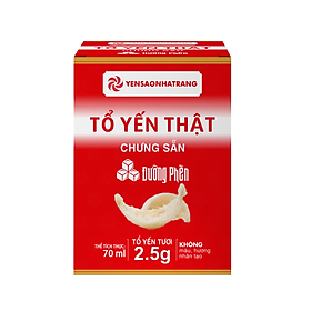 Tổ Yến Thật Chưng Sẵn Đường Phèn Lọ 70ml Yến Sào Nha Trang