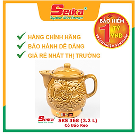 Mua Ấm Sắc Thuốc Seika 3.2L - SKS368 (Gốm Sứ Bát Tràng) - Hàng chính hãng