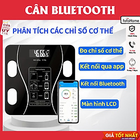 Cân Điện Tử Bluetooth Thông Minh Đo Lượng Mỡ Và Nước Trong Cơ Thể, Tính Chỉ Số BMI Trọng Tải 180kg Giao Màu Ngẫu Nhiên - Cân dùng pin