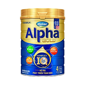 HỘP SỮA BỘT VINAMILK DIELAC ALPHA GOLD IQ 4 900G (CHO TRẺ TỪ 2- 6 TUỔI)