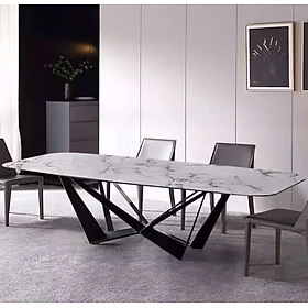 Mua Bàn ăn cao cấp Juno Sofa mặt đá chân sắt W