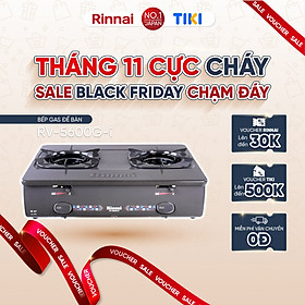 Mua Bếp gas dương Rinnai RV-5600G-i mặt bếp men và kiềng bếp men - Hàng chính hãng.