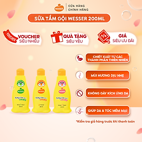 Sữa tắm gội Wesser 2 in 1 200ml