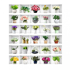 Mua Tranh 3D Dán Cầu Thang Hình Chậu Hoa DLT009 AZONE