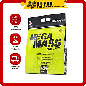 Mega Mass Pro 1350 6lbs (2.7kg) VitaXtrong Sữa Hỗ Trợ Tăng Cân Từ USA