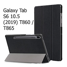 Bao Da Cover Dành Cho Máy Tính Bảng Samsung Galaxy Tab S6 10.5 (2019) T860 / T865 Hỗ Trợ Smart Cover
