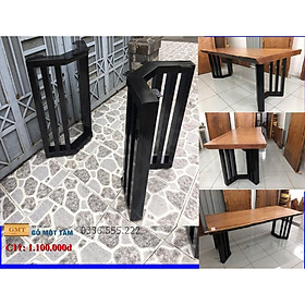 Mua Chân bàn sắt hộp bán lục giác ( 1 bộ 2 chân ) cao 68cm rộng 60cm